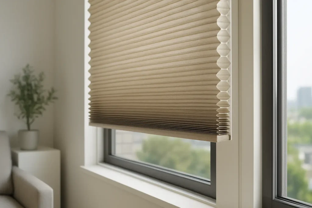acoustic honeycomb blind